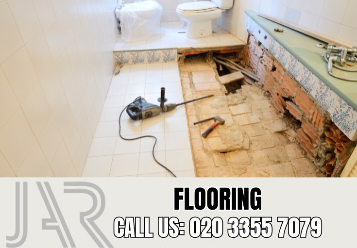 Bathroom Flooring Installation by Newmalden Bathroom Fitters